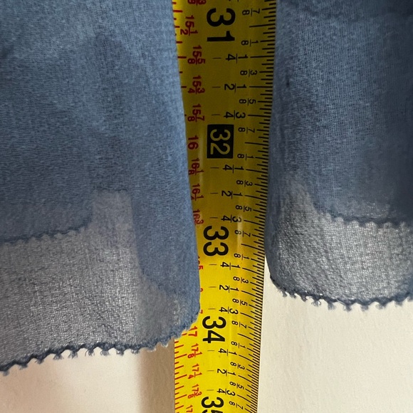 Aritzia Wilfred Tempest Mini dress blue long sleeve smock watercolor fairy - Picture 6 of 6